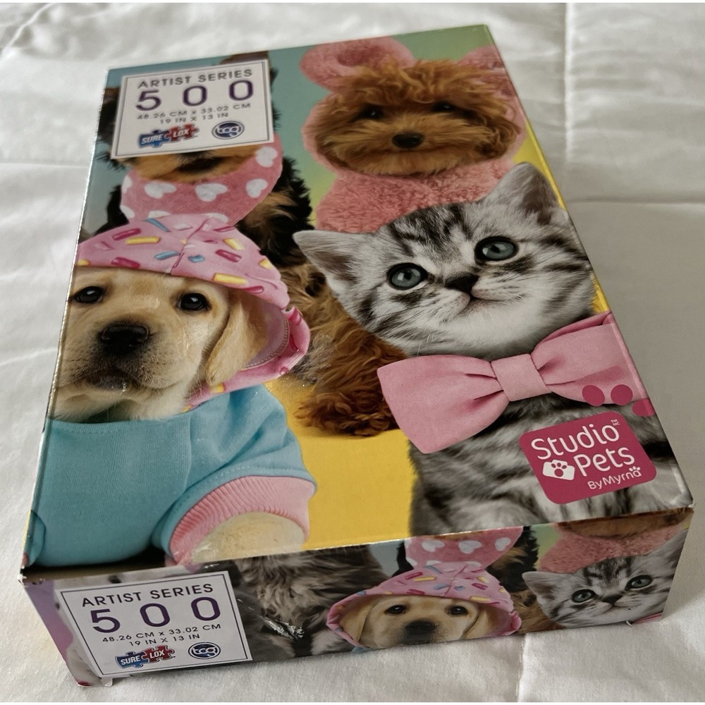 500 Piece‎ TCG Artist Series Puzzle Kitten And Puppies